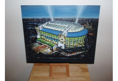 Johan Cruyff Stadium Fine Art Original Oil Painting - AFC Ajax